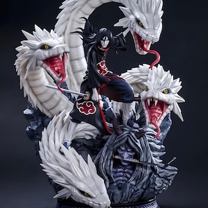 Serpent Sage STL | Forbidden Jutsu 3D Print File | Snake Summoner Figurine | Sinister Ninja Digital Model for Printing