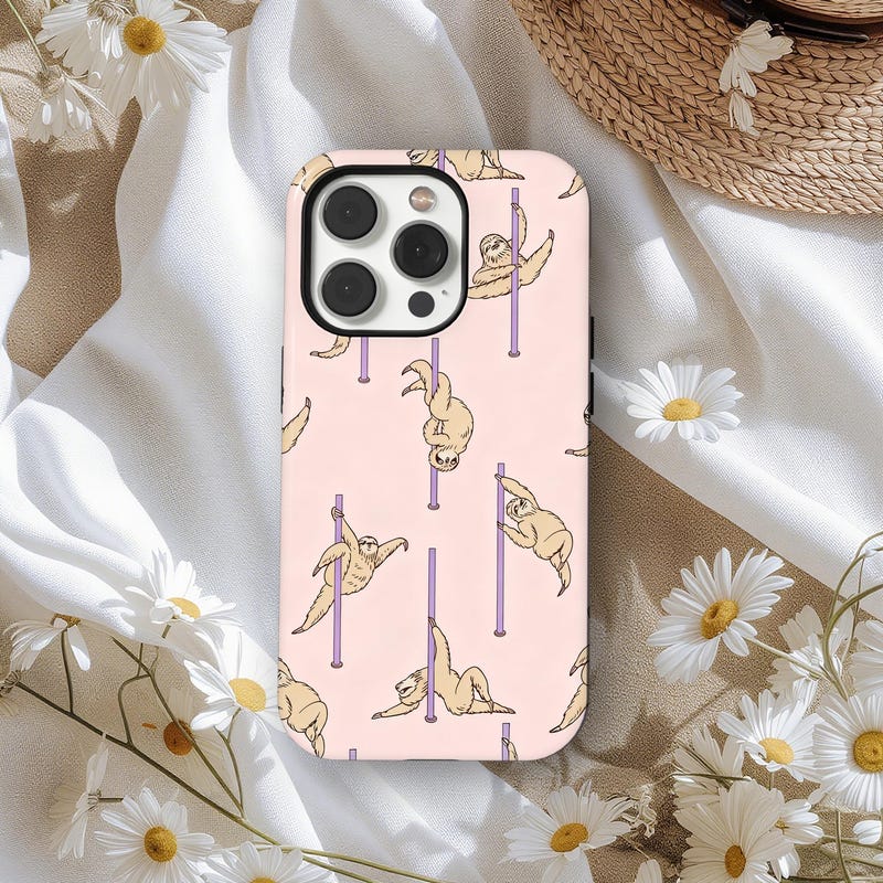 Sloth Custom Phone Case Sloth Phone Cases - Etsy