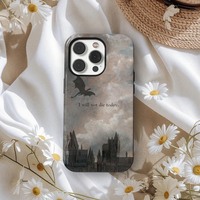 Fourth Wing Dragon Phone Case – Fantasy Art Cover,  Vintage Moody Art, iPhone 17 16 15 14 13 12 11 Pro Max, Samsung S25 S24 S23