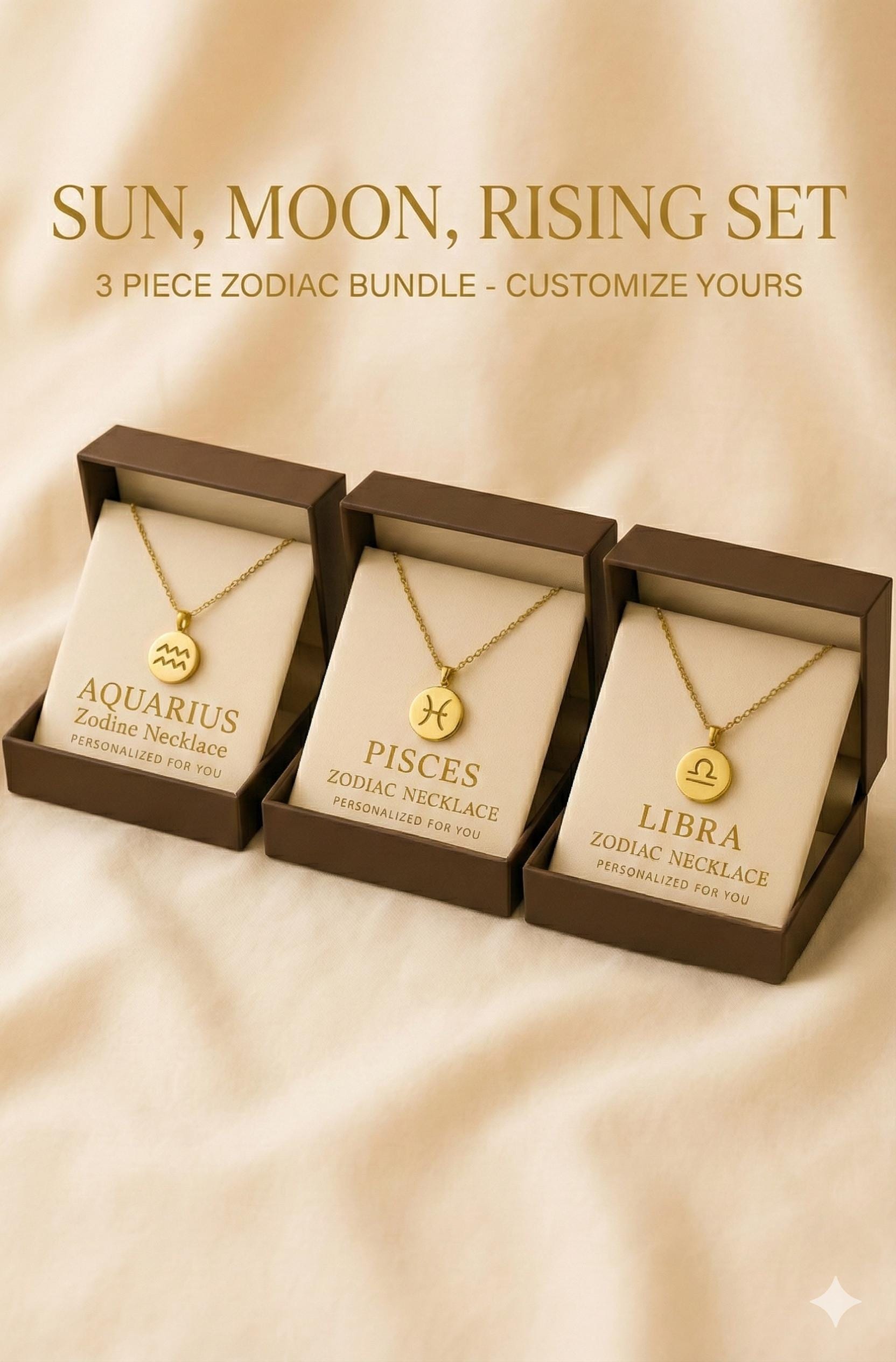 Moon Sign Necklace - Etsy