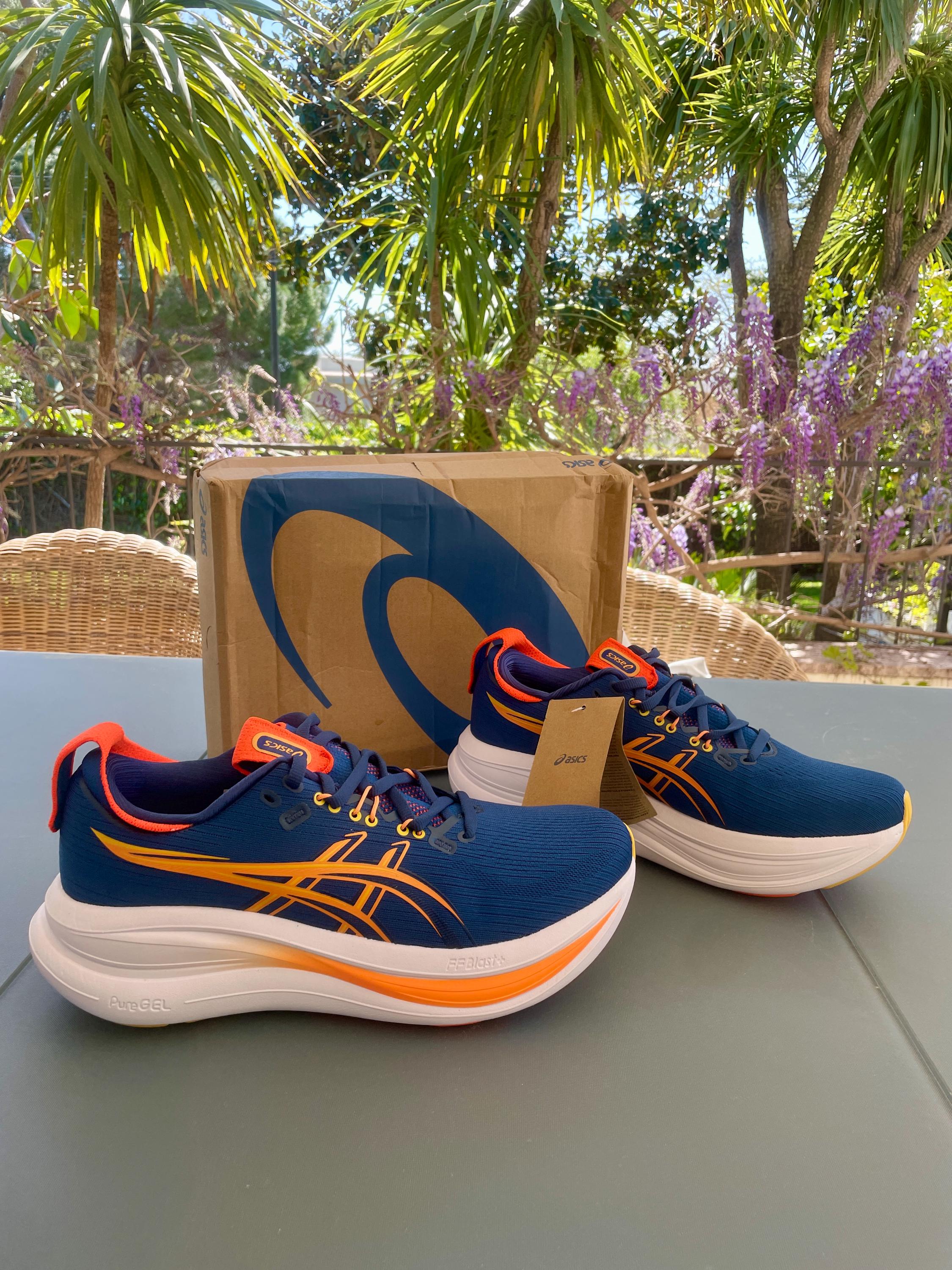 Asics Gel-Nandi Navy Blue Orange Chunky Athletic Running Shoes Mens 8.5 ASICS GEL-Nandi for Sale | Authenticity Guaranteed | eBay main image 4