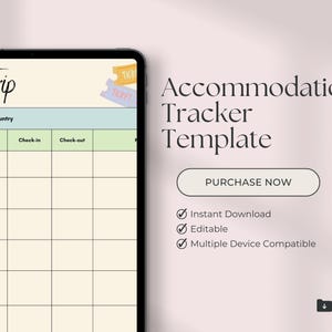 Accommodation Tracker Template