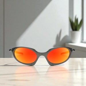 Orange Silver Runway Polarised Tyler HyperDrive, Brad Pitt professional Metal Cycling Sunglasses, Perfect Summer Cycling Accessory