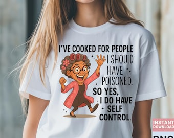 Funny Grandma Cooking Quote SVG: Sarcastic Kitchen Humor Design (Digital Download