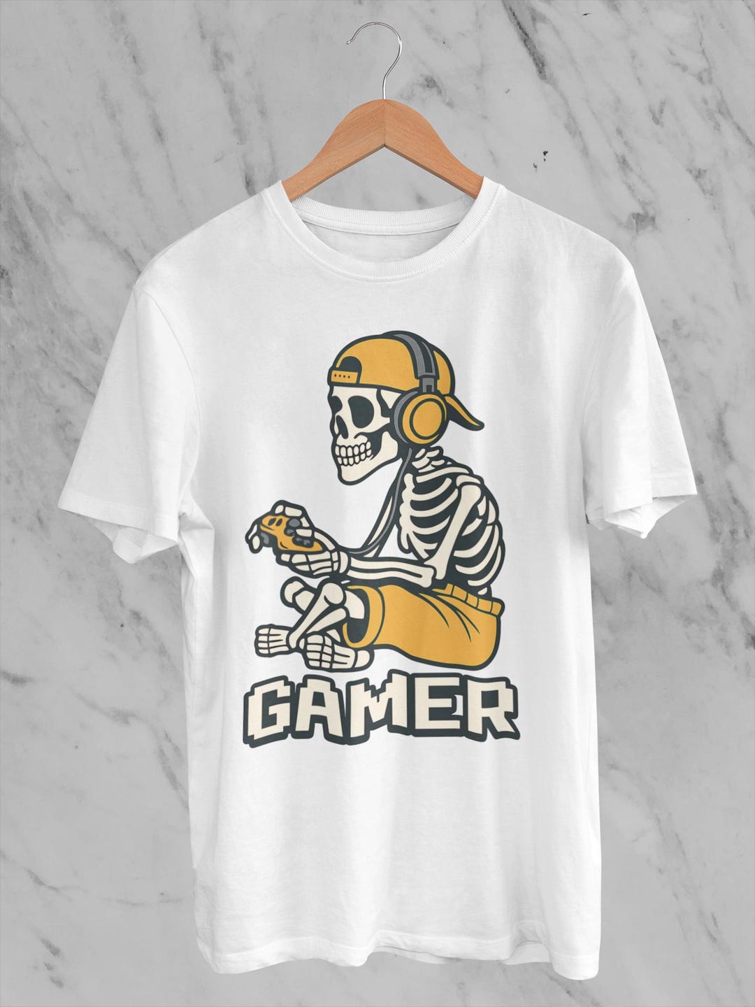 Skeleton Gamer SVG PNG: Funny Halloween Video Game Clipart - Etsy