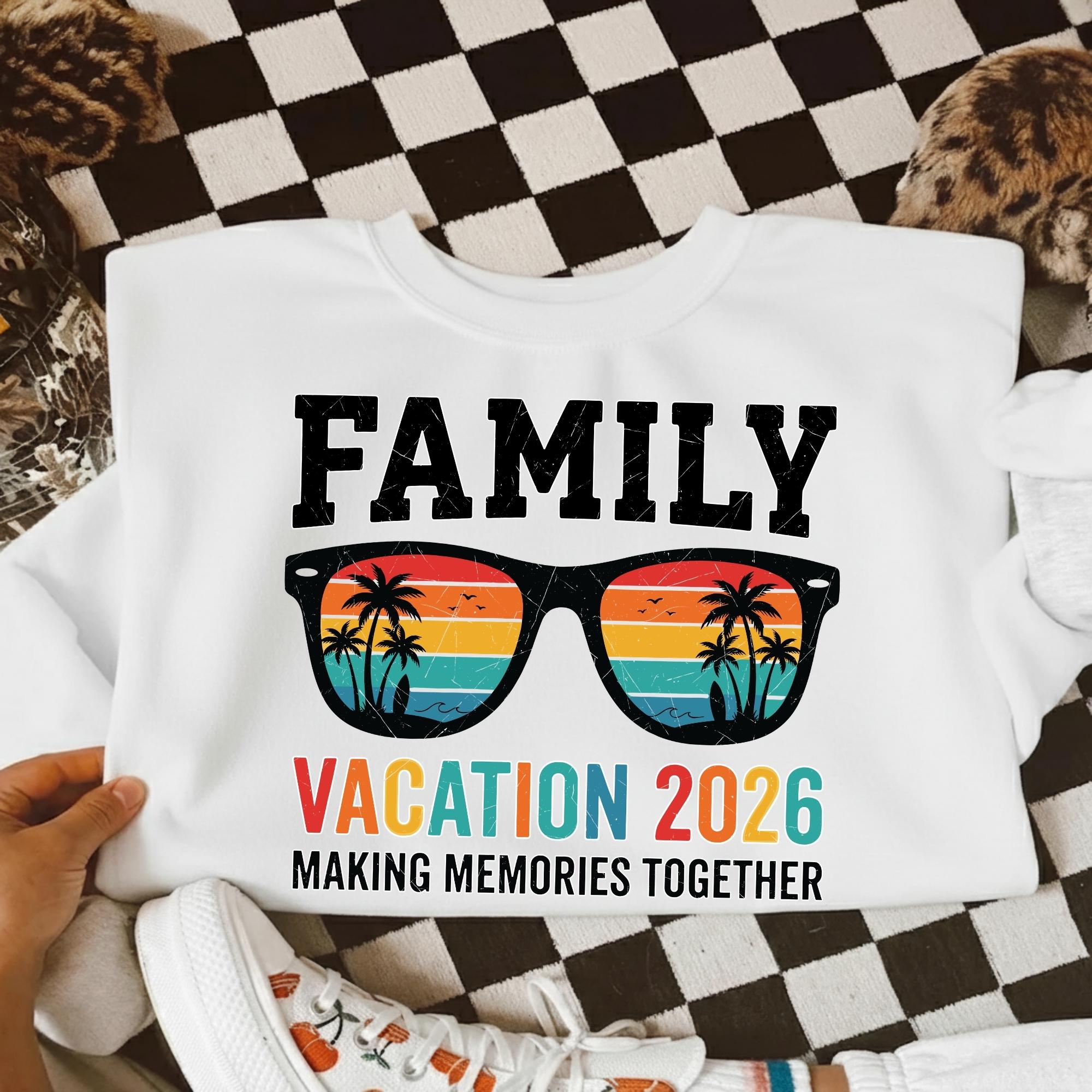 Family Vacation 2026 SVG PNG, Beach Matching Shirts, Summer Vacation ...