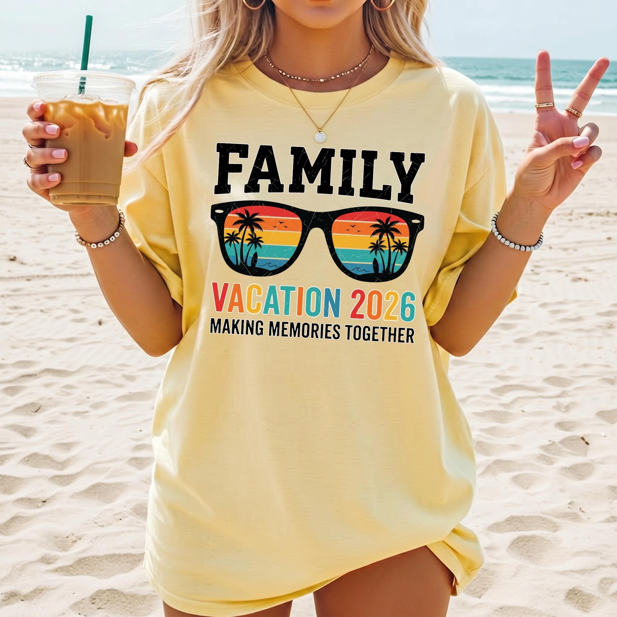Family Vacation 2026 SVG PNG, Beach Matching Shirts, Summer Vacation ...