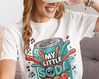 Kawaii Soda Pop Can Svg Png, Retro Cartoon Art, Clipart,Digital Download