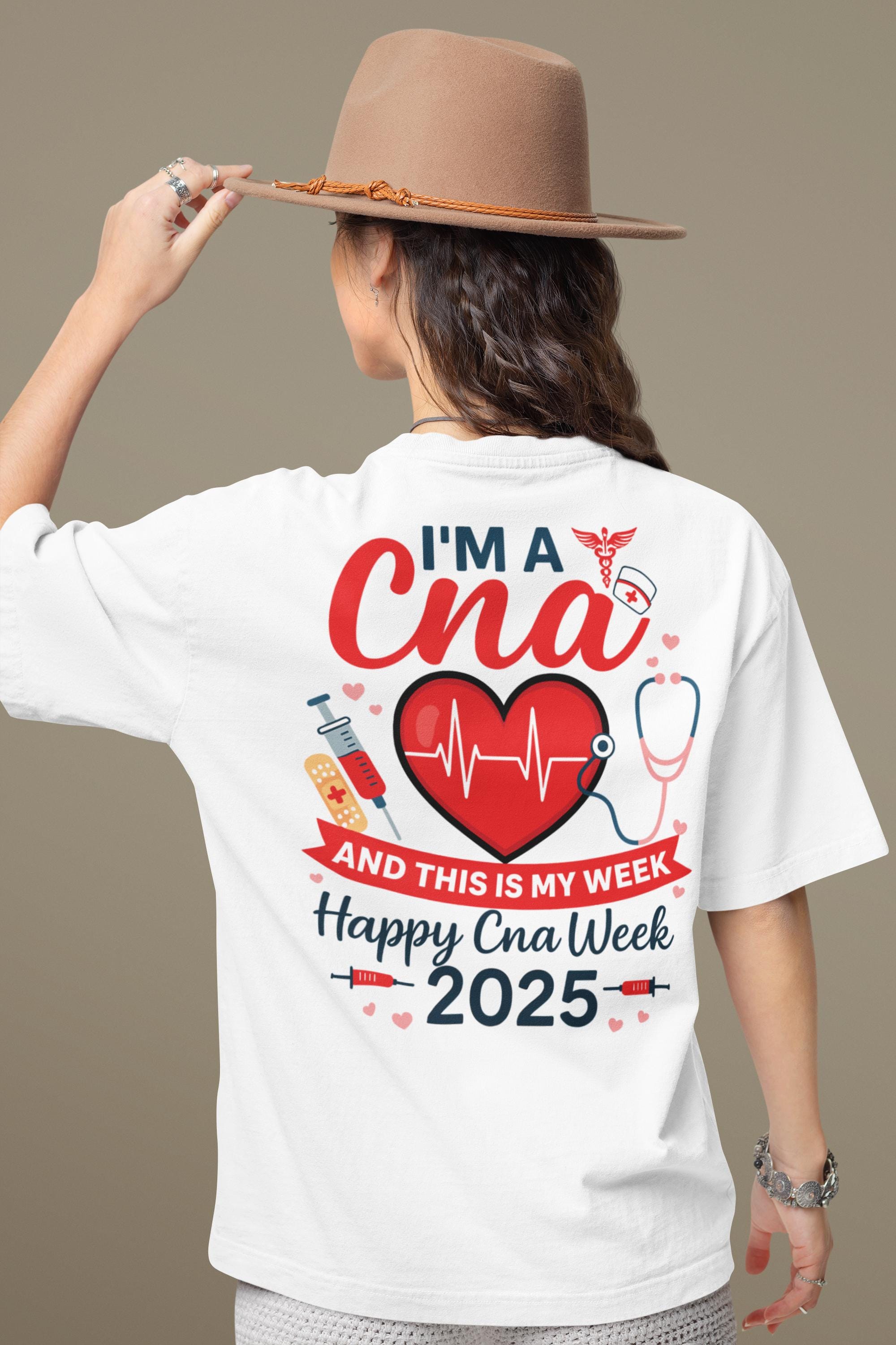 CNA Week 2025, 2026 SVG PNG, Heartbeat Stethoscope Design (digital ...