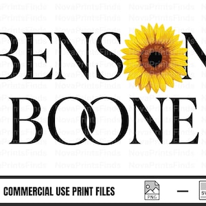 Benson Boone Sunflower SVG: Floral Music Design for Cricut