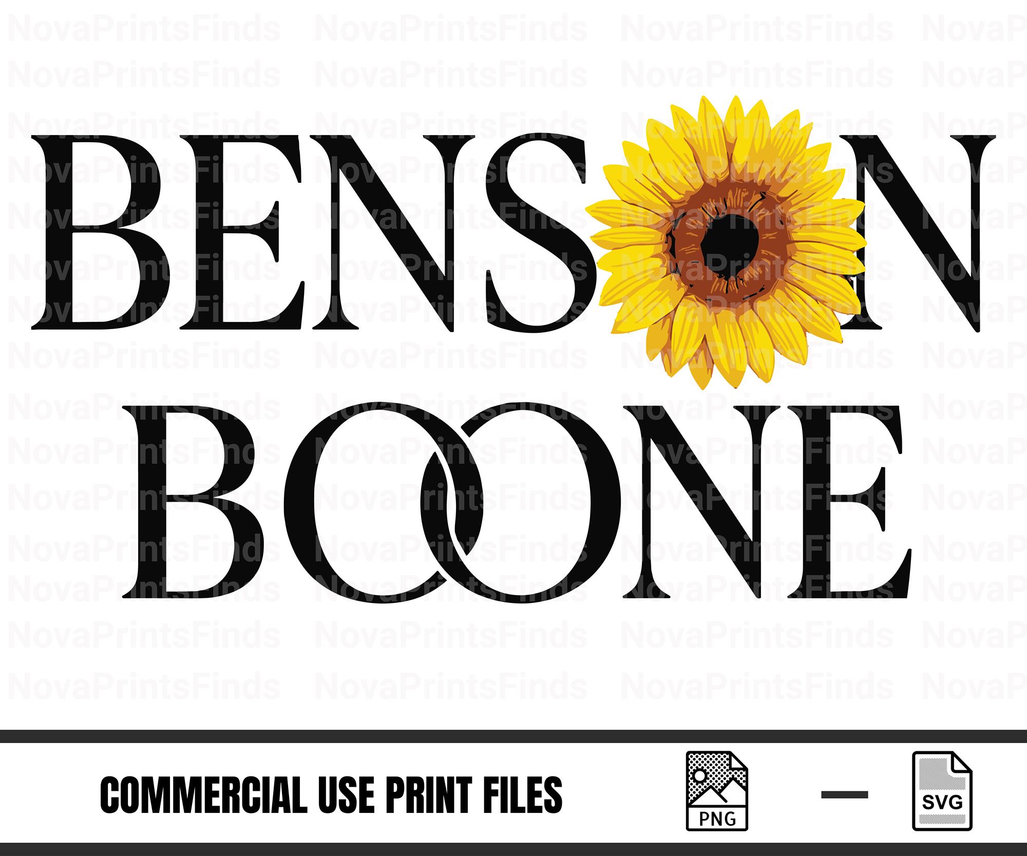 Benson Boone Sunflower SVG: Floral Music Design for Cricut
