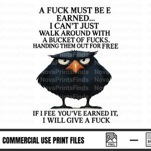 Sarcastic Crow SVG: Funny Dark Humor Design for Cricut