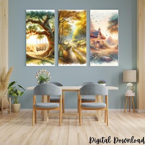 Cottagecore Wall Art Printable Set | Whispers of the Cottage | Dreamy Forest & Cozy Home Decor | Rustic Digital Download Collection