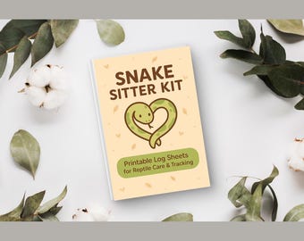 Snake Pet Sitter Kit: Reptile Care Instructions, Feeding & Temp Logs (Digital PDF Download