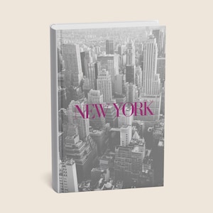 Diario Skyline di New York / Quaderno Minimale ed Elegante / Diario con Copertina Rigida Estetica con Paesaggio Urbano / Regalo per Lei a New York / Regalo per gli Amanti di New York