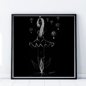 Minimalist Digital Art Print – Modern Abstract Line Drawing – Instant Download Poster for Wall Decor