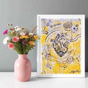 mechanical heart | Steampunk digital art /Printable