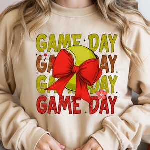 Tennis Png, Tennis Game Day Png, Tennis Mama Png, Tennis Shirt Png, Glitter Tennis Mom Shirt Png, Tennis Mom Png , Tennis coquette bow Png