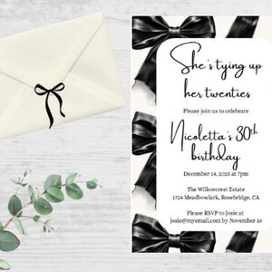 30th Birthday Invitation Editable Custom Personable Instant Digital Download