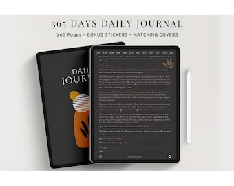 Digital Daily Journal, Minimalist Daily Digital Journal, GoodNotes Notability iPad Notebook, Digital Diary, GoodNotes iPad Planner
