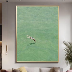 diving into green abstract textured wall art green minimalist art vintage retro green painting modern green minimalist painting on canvas