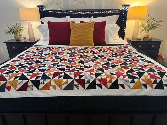 NOT JUST SCRAPS -Beautiful Interwoven Quilt