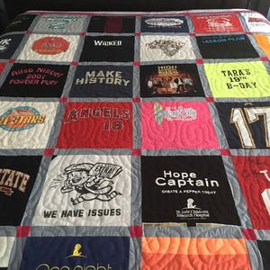 Custom T-shirt Memory Quilt Made to Order image 3