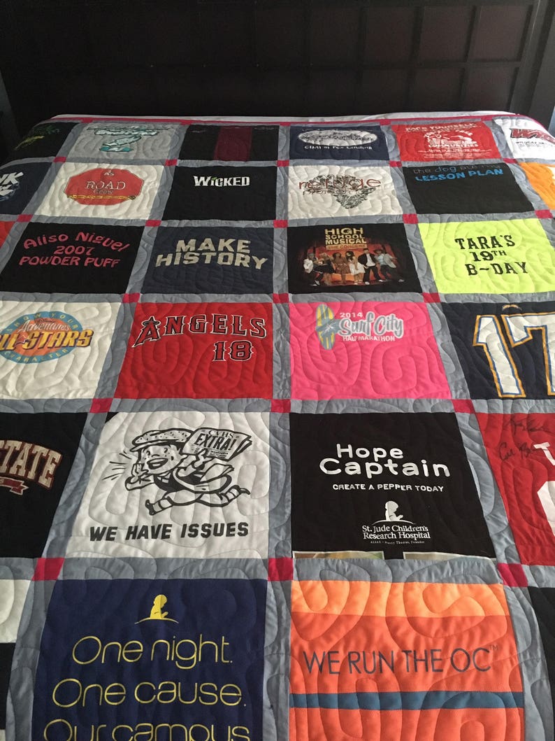 Custom T-shirt Memory Quilt Made to Order image 3