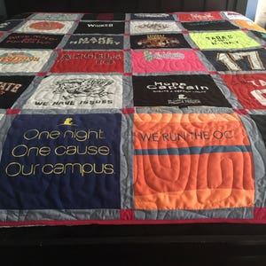 Custom T-shirt Memory Quilt Made to Order image 1