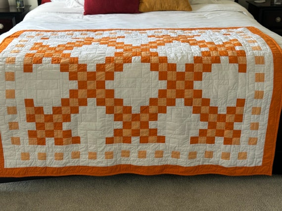 All About Orange- Go Orange!  Handmade Quilt