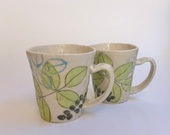 Mug with Lots of Leaves