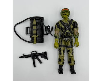 VTG 1988 G.I. Joe Hit & Run V1 - 100% Complete w/ Grappling Hook Bag ARAH READ
