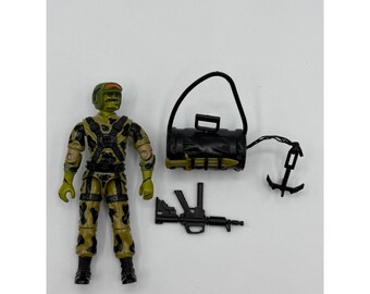 VTG 1988 G.I. Joe Hit & Run V1 - 100% Complete w/ Grappling Hook Bag ARAH READ