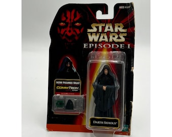 Star Wars, Episode 1, Darth Sidious, Action Figure, CommTech Chip, 1998, Hasbro