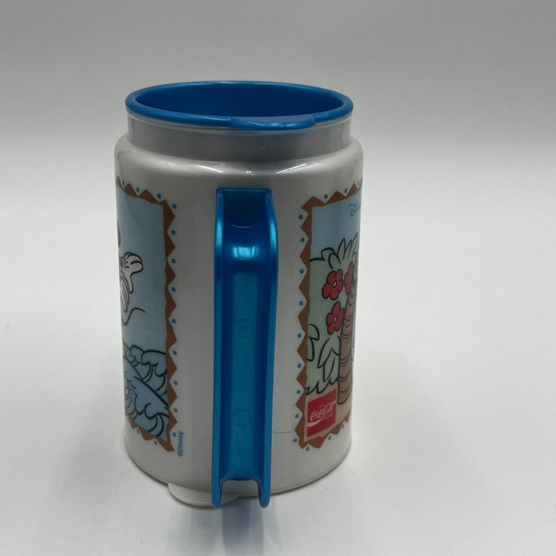 1996 Disney Polynesische Mickey Minnie Mouse Luau Souvenir navulbare beker afbeelding 4