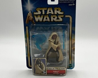 Star Wars Attack Of The Clones NIKTO Jedi Knight 2002 Vintage HASBRO