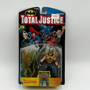 DC Comics Total Justice Carded Hawkman Action Figure 1996 Vintage Kenner