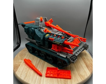 GI Joe ARAH Brawler voertuigtank 1991 Vintage Hasbro onvolledig beschadigd