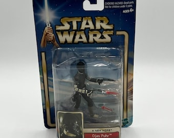 Star Wars A New Hope Djas Puhr Alien Bounty Hunter Hasbro 2002 Vintage 3.75"