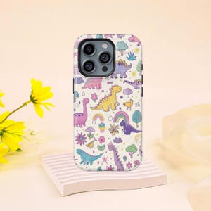Jurassic Park Collage Case Dinosaur Phone Case T-Rex Cover  for iPhone 16 15 14 13 12 11 Pro Max and Samsung Galaxy S23 S22 S21 S20 Ultra