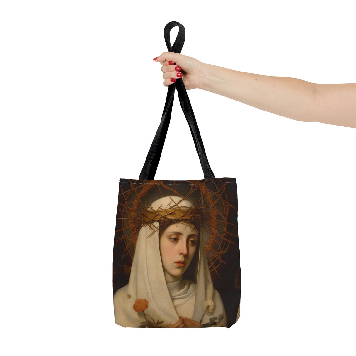 Saint Catherine of Siena Tote Bag - Large Medium Small Faith Art Bag ...