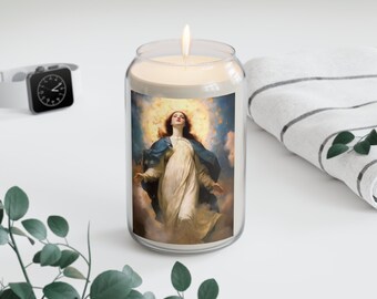 The Assumption of Mary  - Scented Prayer Candle, 13.75oz - Tall Size - Religious Prayer Candle - Catholic Art