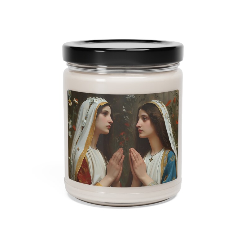 Saints Emiliana and Trasilla Scented Soy Prayer Candle, 9oz Multiple