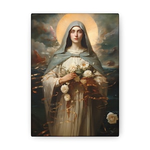 Saint Rose Venerini  - Gallery Wrapped Canvas - Sanctified Souls Print - Religious Art for your Home