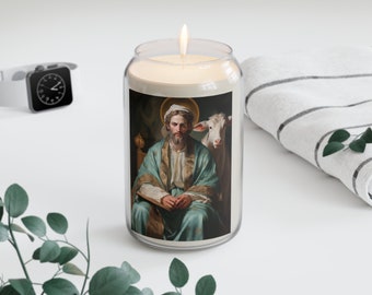 Saint Luke the Evangelist - Scented Prayer Candle, 13.75oz - Tall Size - Religious Prayer Candle - Catholic Art