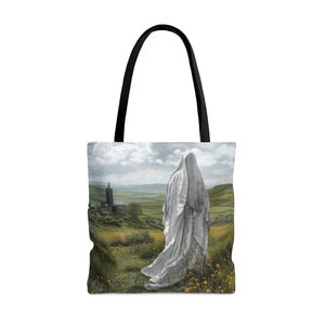Saint Ælfthryth of Crowland / Saint Alfreda Tote Bag - Large Medium Small Faith Art Bag - Catholic Faith Purse - Religious Carry All