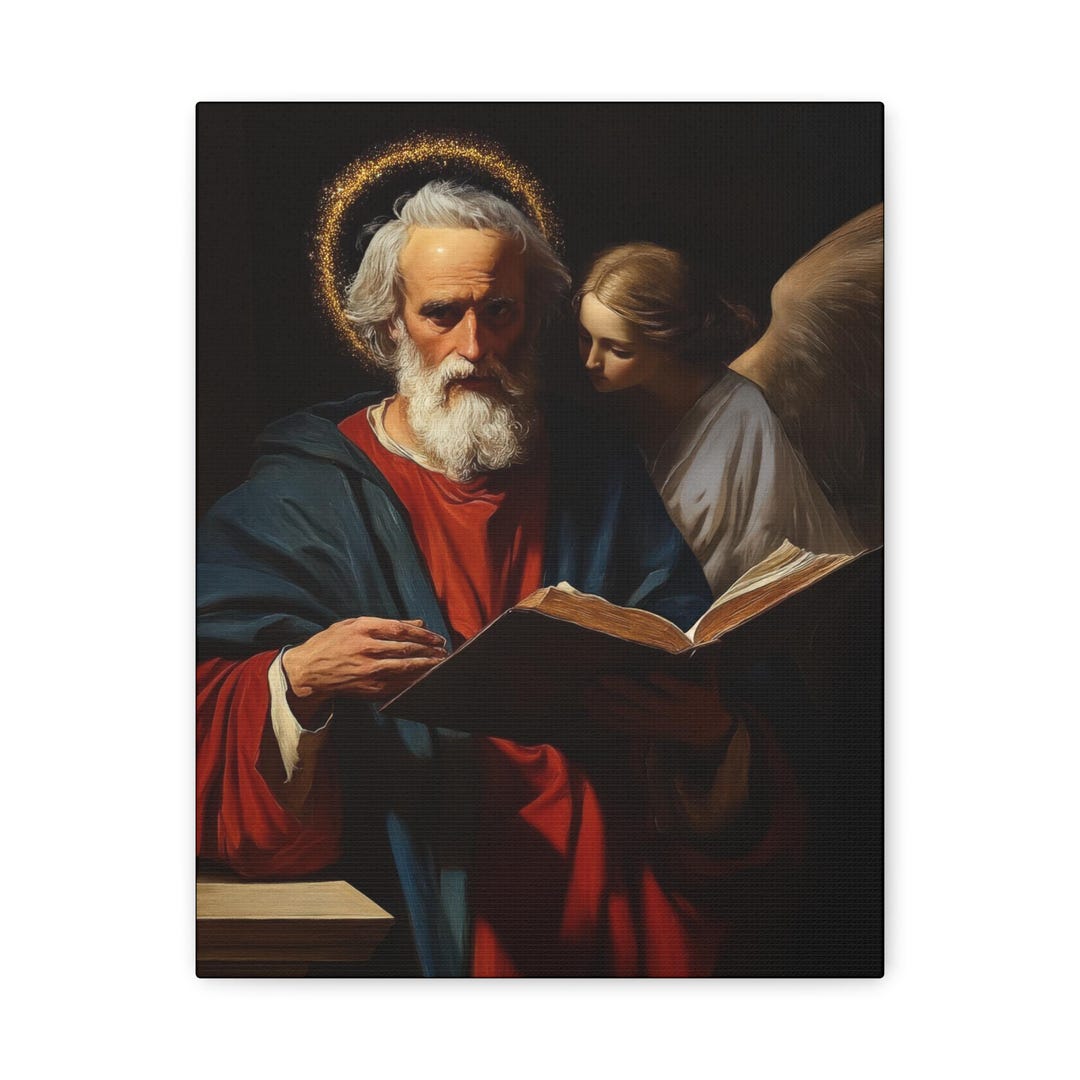 Saint Matthew the Apostle - Gallery Wrapped Canvas - Print - Religious ...