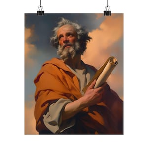 Saint Paul the Apostle - Sanctified Souls Print - Multiple Sizes - Premium Matte Vertical Posters
