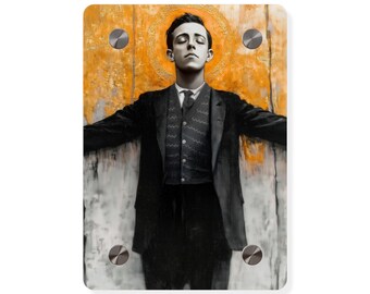 Beato Miguel Pro - Panel de arte mural - Impresión acrílica lista para colgar - Arte de santo católico - Arte de mártir - Regalos para católicos