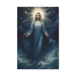 Our Lady Star of the Sea Canvas Print - Multiple Sizes - Catholic Home ...